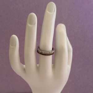 Swarovski Two-Tone Crystal Ring